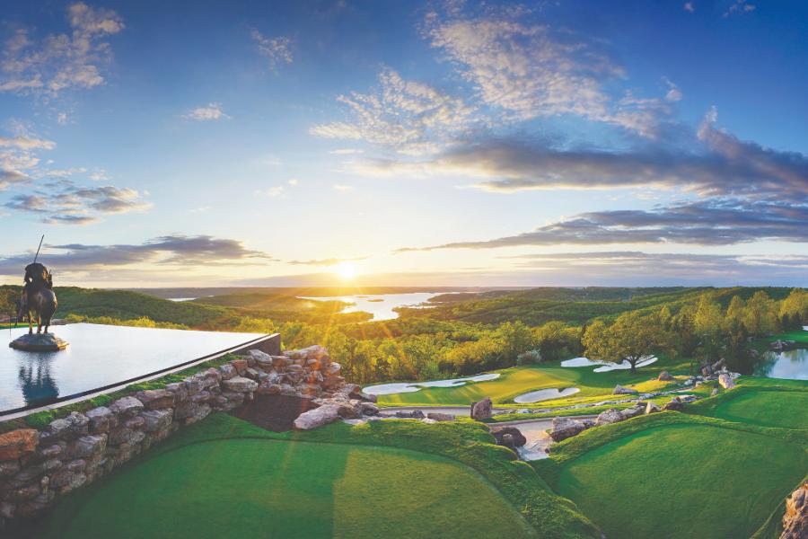 panoramic view of the top of the rock in branson mo