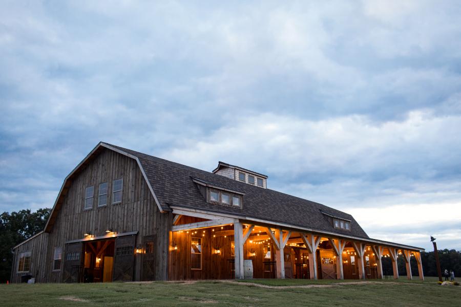 sycamore creek outside barn