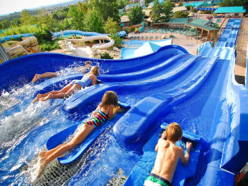 white water slides in branson