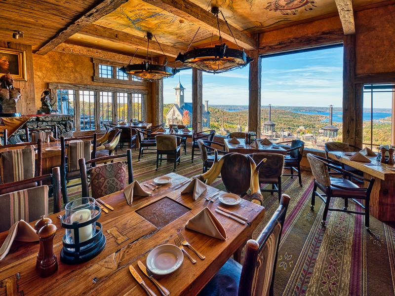 A look inside the dining room inside Osage Restaurant. 