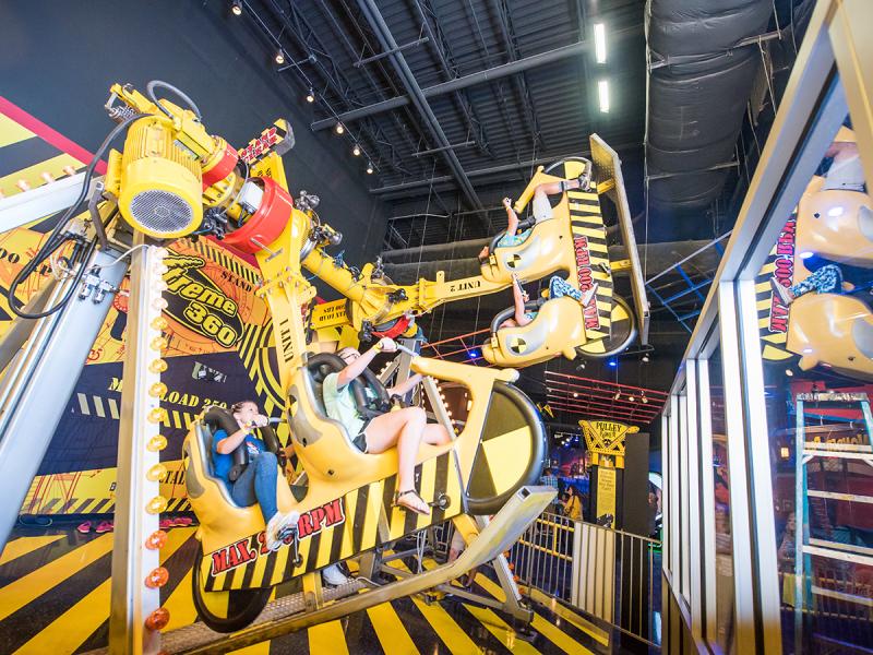 Flip out at WonderWorks on their 360 bikes, where speed is key.