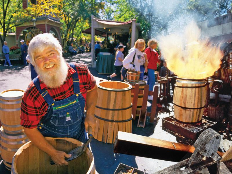 Check out the craftsmen and women at Silver Dollar City.