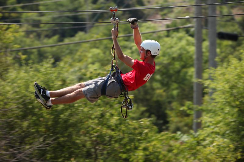 Fly through the trees as you ride on one of Branson's awesome zipline.