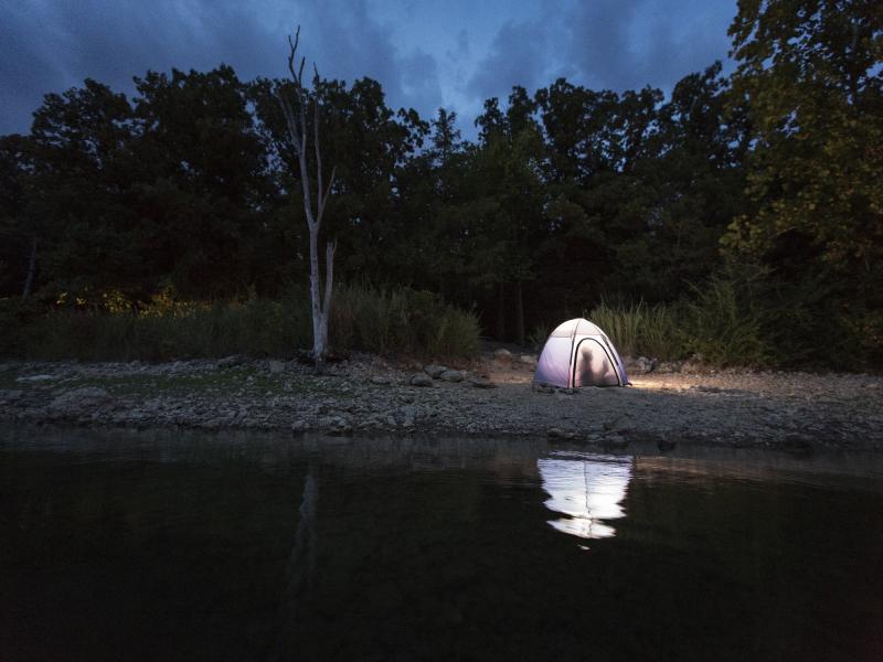 Camping by the water