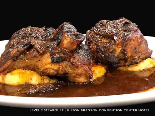 Plate of Osso Bucco served in Branson.