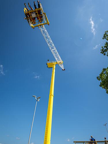 Large spinning attraction in Branson.