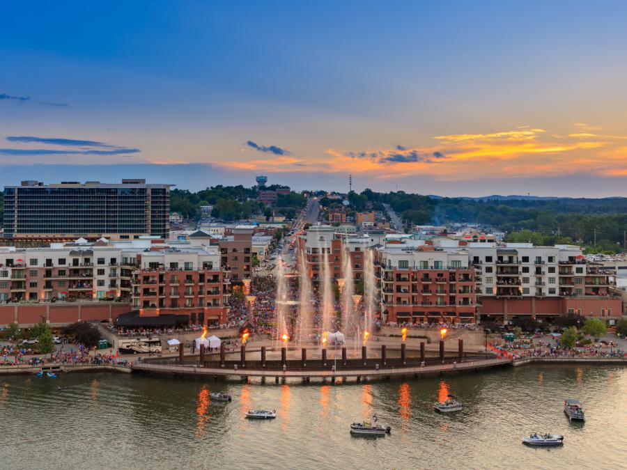Branson Landing at Dusk